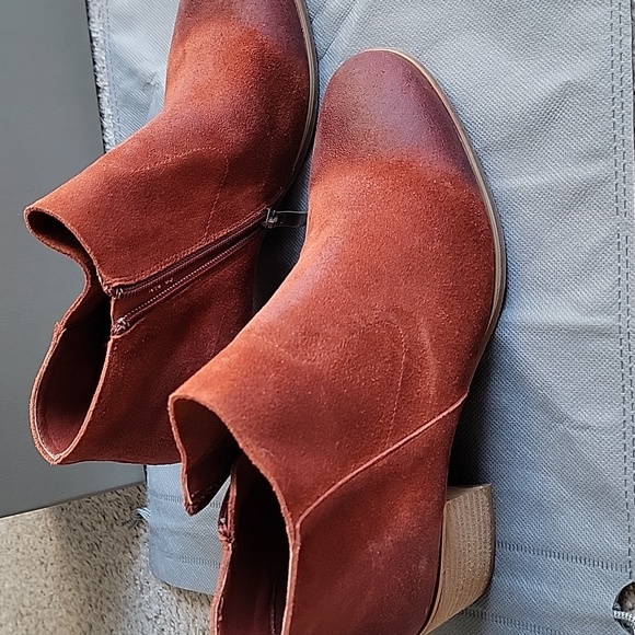 New Antelope Tobacco Suade Smooth Bootie N4 Sz EU 39/ 8 USA - Picture 6 of 8